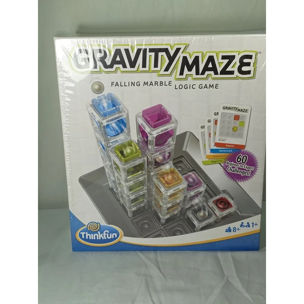ThinkFun Gravity Maze Falling Marble Logic Game New Sealed Box